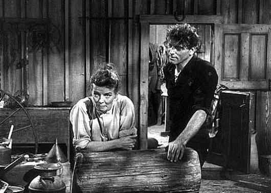 Con Burt Lancaster nel film 'Il mago della pioggia'