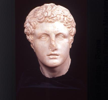 Atelta votivo. Rilievo votivo di atleta. Da v. Gesù e Maria Marmo pentedico, Età adrianea (?)