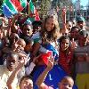 Le lacrime di Miss Italia Sudafrica "Cannavaro, vinciamo insieme"