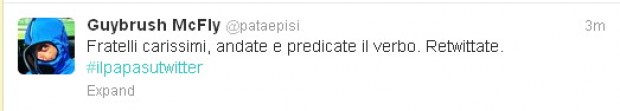 Il Papa su Twitter, ironia e battute