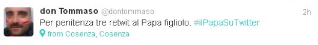 Il Papa su Twitter, ironia e battute