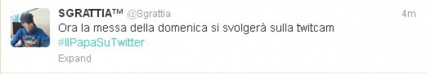 Il Papa su Twitter, ironia e battute