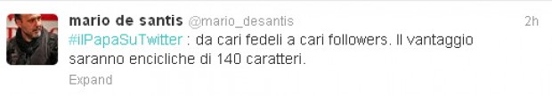 Il Papa su Twitter, ironia e battute