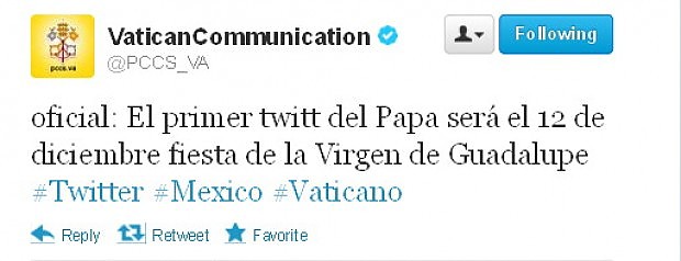 @Pontifex, l'account di Benedetto XVI