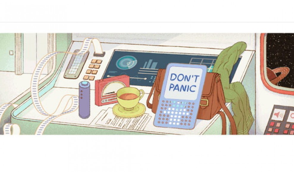 Douglas Adams, l'omaggio di Google