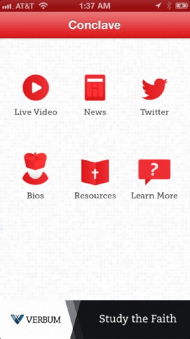 Un Conclave da sfogliare, con le app