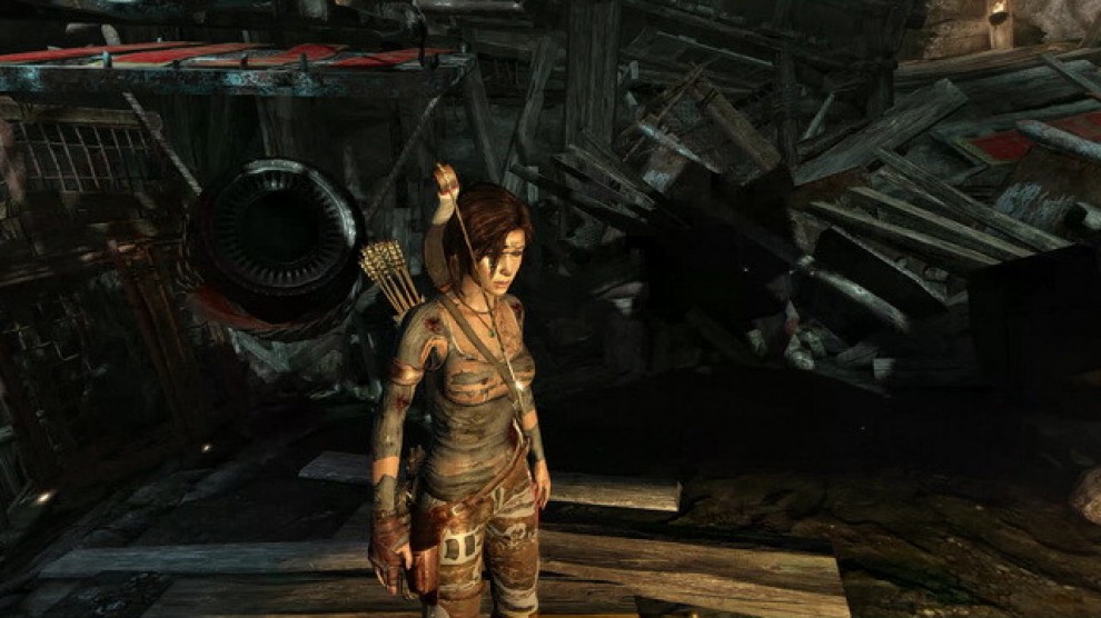 Videogiochi, un "bug" spoglia Lara Croft