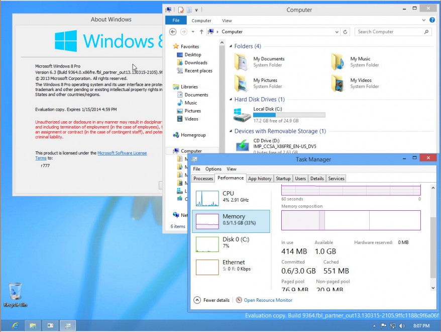 Windows Blue, sul web le prime schermate