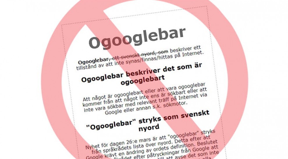 Svezia, nulla sar&agrave; pi&ugrave; "Non-googlabile"