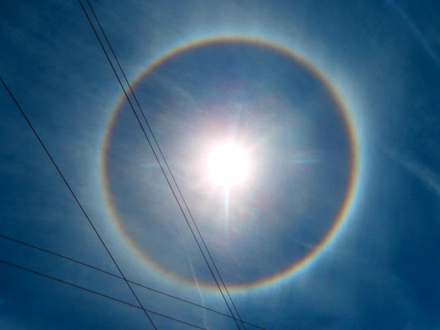Repubblica Dominicana, lo spettacolo dell'arcobaleno circolare