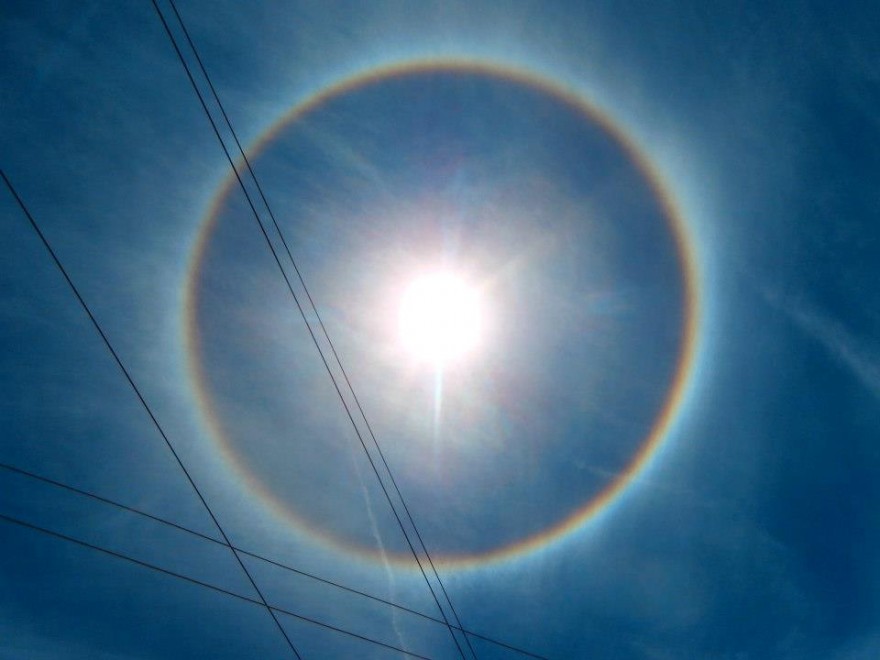 Repubblica Dominicana, lo spettacolo dell'arcobaleno circolare