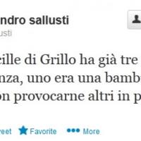 Sallusti su Twitter: ''Grillo attento, ha già tre morti su coscienza''