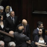 Quirinale, il giuramento di Napolitano Quirinale, il giuramento di Napolitano