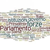 La "nuvola" del discorso di Napolitano La "nuvola" del discorso di Napolitano