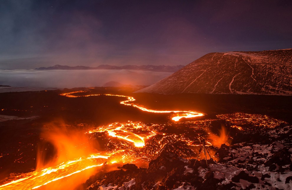 Russia. L'eruzione in Kamchatka ripresa da due blogger