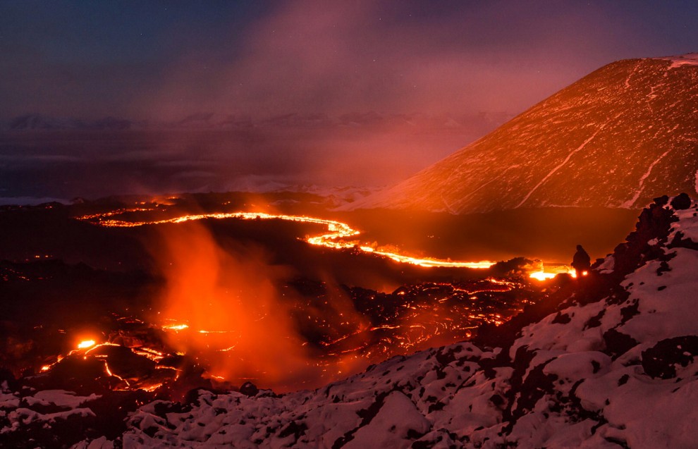 Russia. L'eruzione in Kamchatka ripresa da due blogger