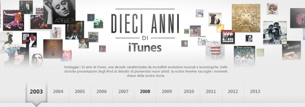 Buon compleanno, 10 anni di iTunes
