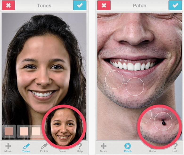 Facetune, pi&ugrave; belli con un'app
