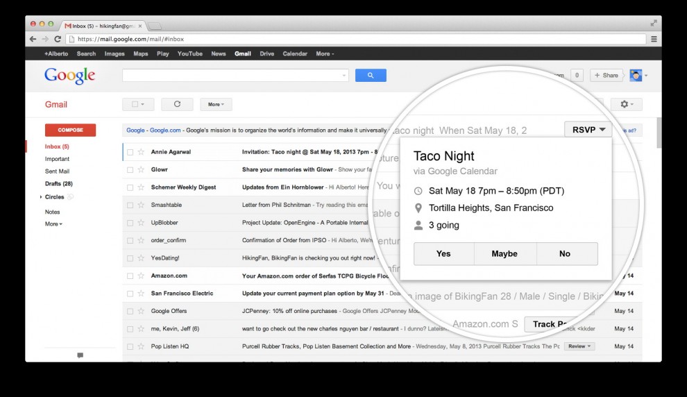 Gmail, le caselle diventano schede "tab"