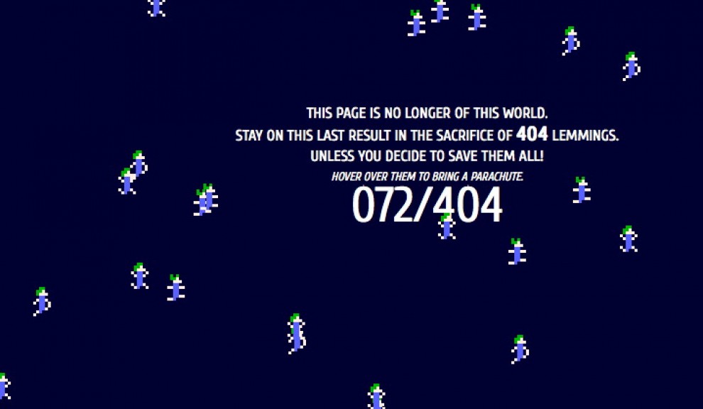 Space Invaders per "404", la pagina di errore che si gioca