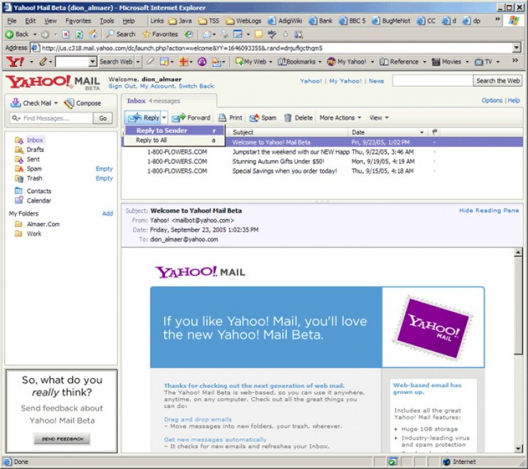 Yahoo, addio alla vecchia mail
