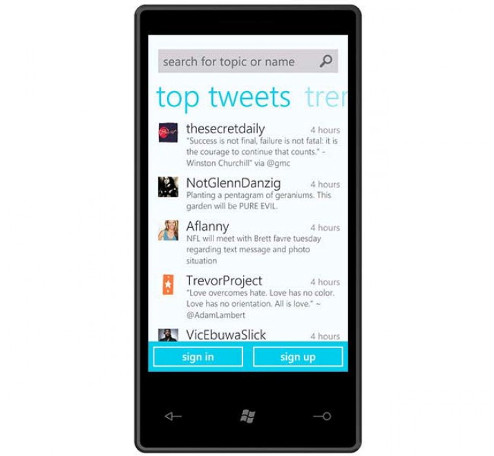 Twitter per Windows Phone, ecco i filtri