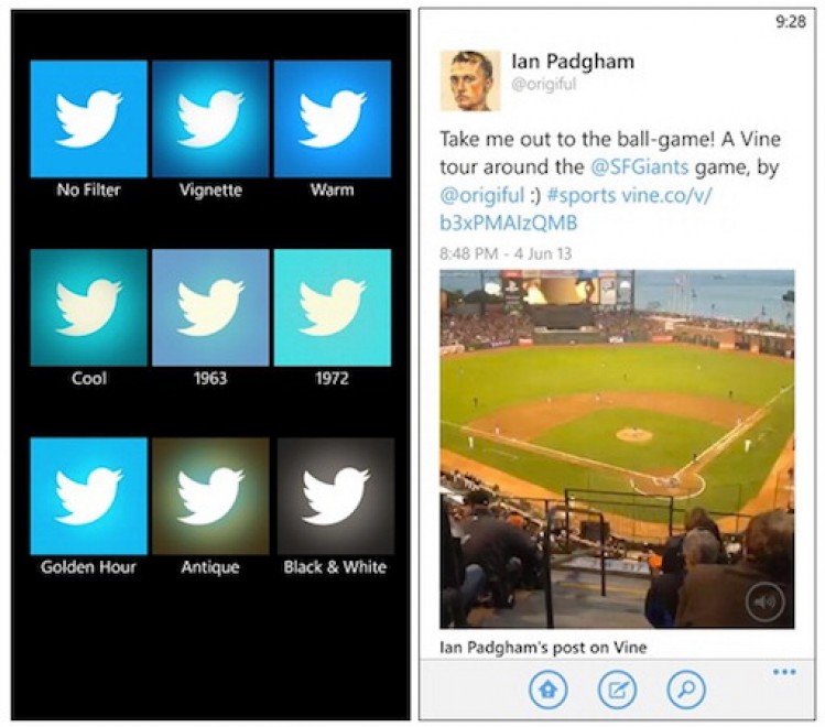 Twitter per Windows Phone, ecco i filtri