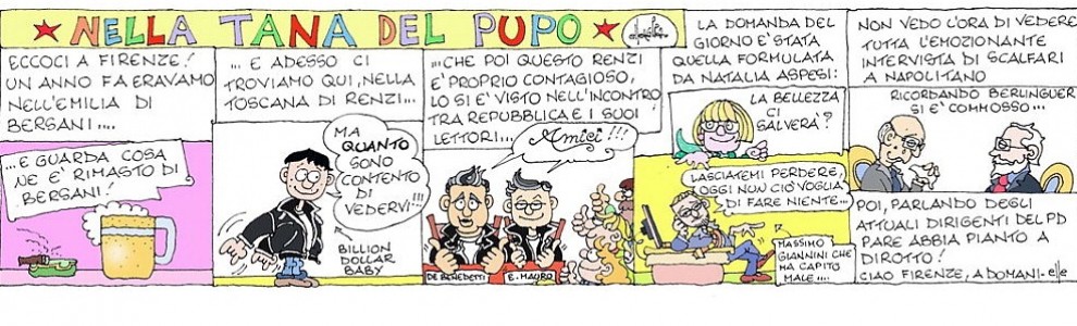 Renzi, Dan Brown e Baricco, Repidee debutta a Firenze