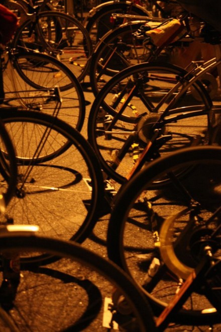 Un palco a pedali per l'Aquila