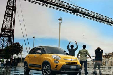 Fiat 500L Trekking, lancio con show