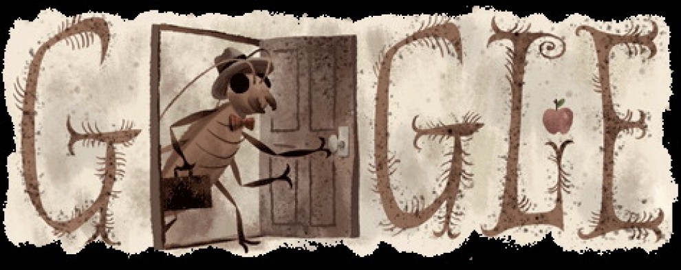 Franz Kafka, Google lo celebra con un doodle