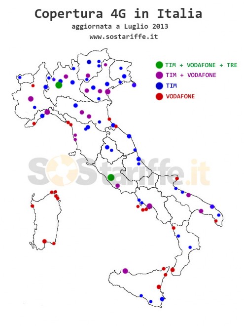 Le reti mobili 4G nelle localit&agrave; turistiche italiane&nbsp;