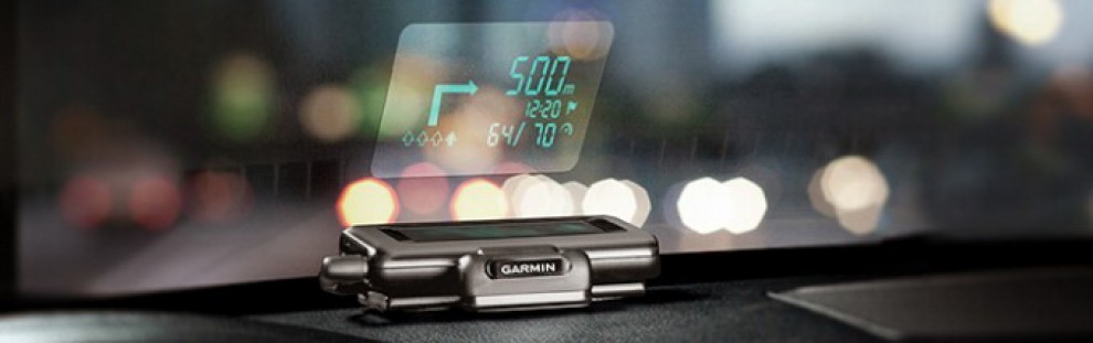 Garmin, un HUD per automobili e smartphone