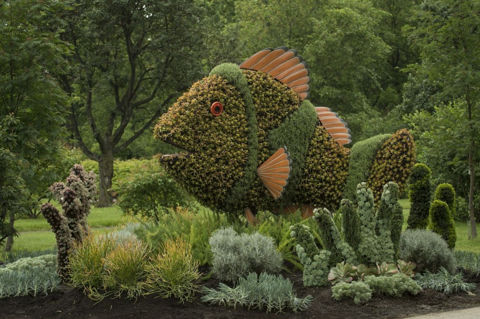 Canada, il giardino artistico: le piante sono statue