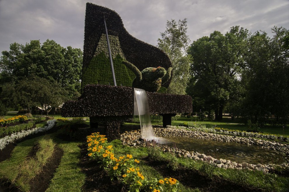 Canada, il giardino artistico: le piante sono statue