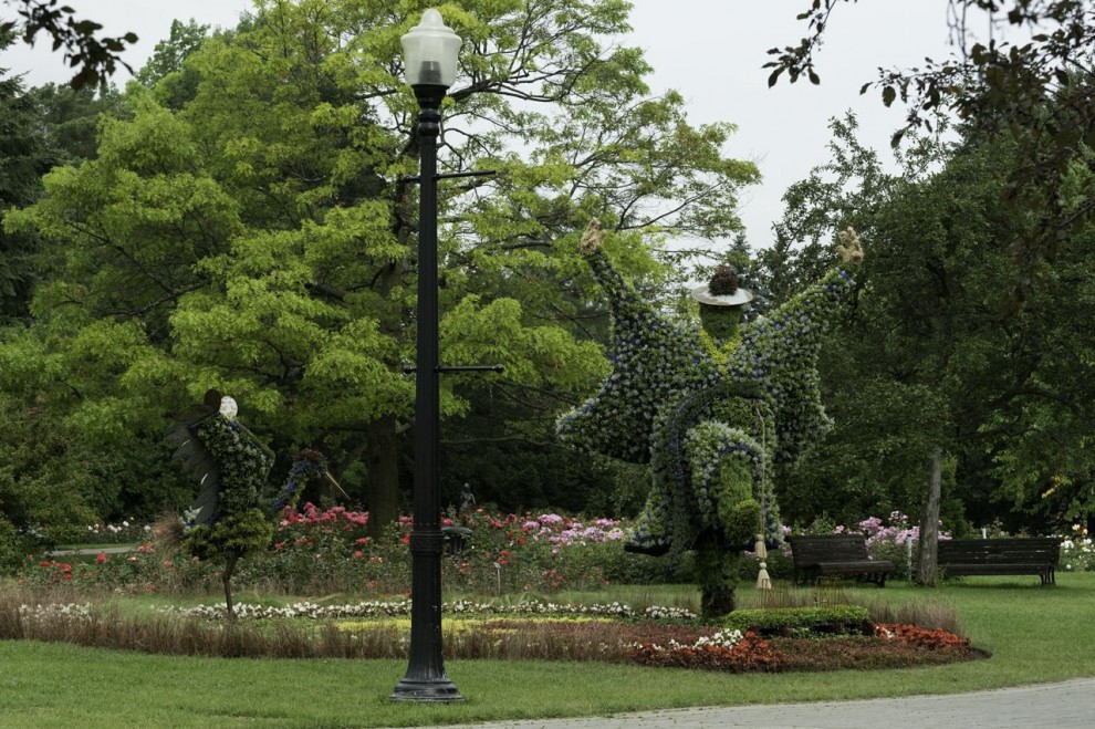 Canada, il giardino artistico: le piante sono statue