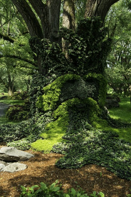 Canada, il giardino artistico: le piante sono statue