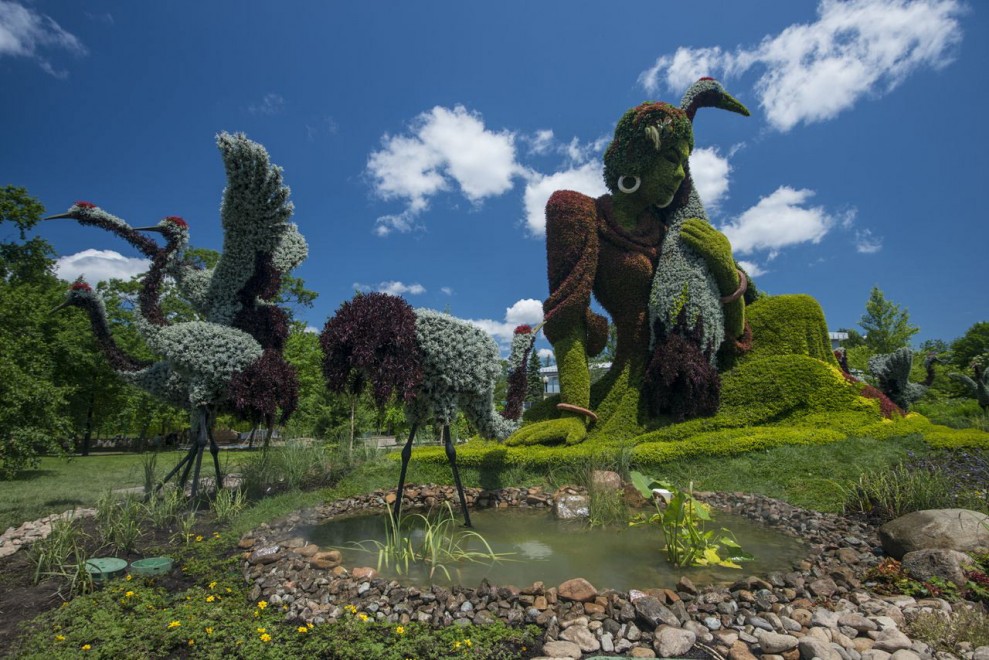 Canada, il giardino artistico: le piante sono statue