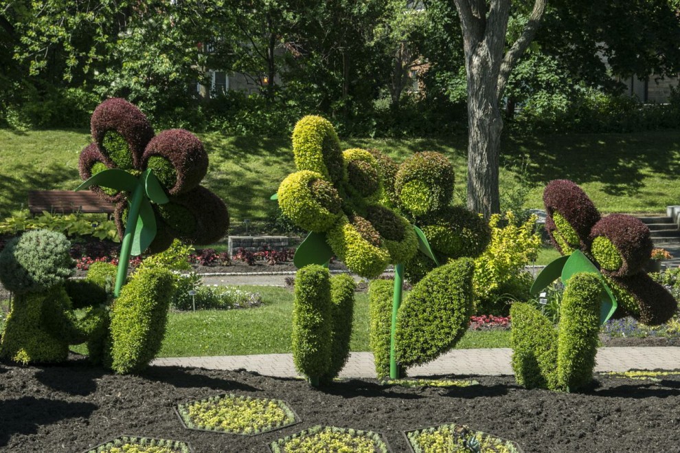 Canada, il giardino artistico: le piante sono statue