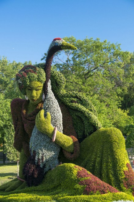 Canada, il giardino artistico: le piante sono statue