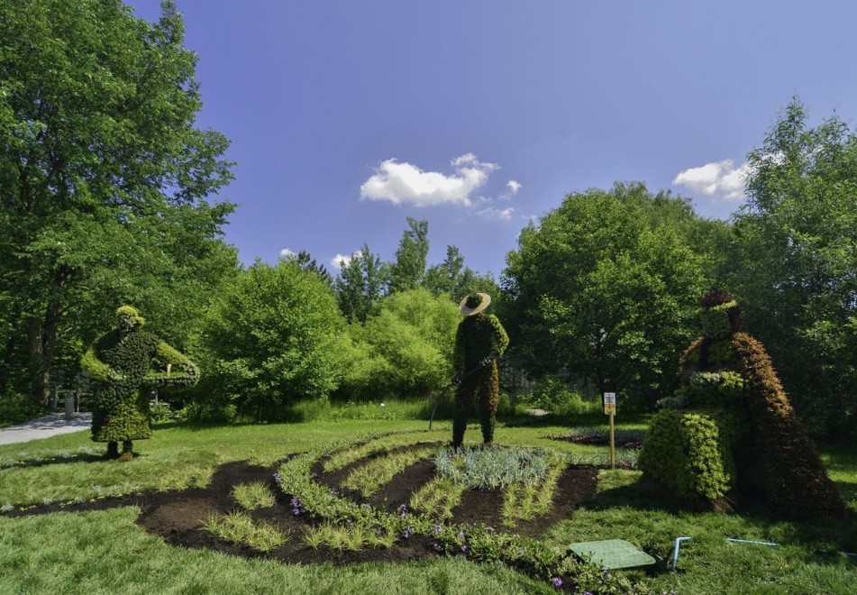 Canada, il giardino artistico: le piante sono statue