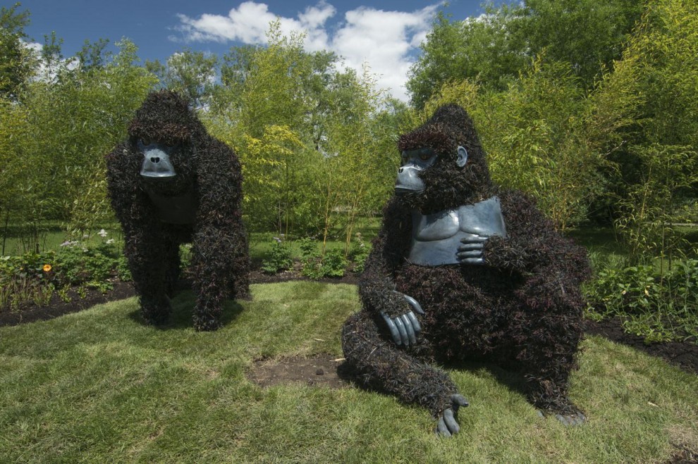 Canada, il giardino artistico: le piante sono statue