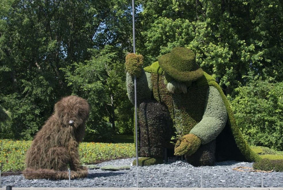 Canada, il giardino artistico: le piante sono statue