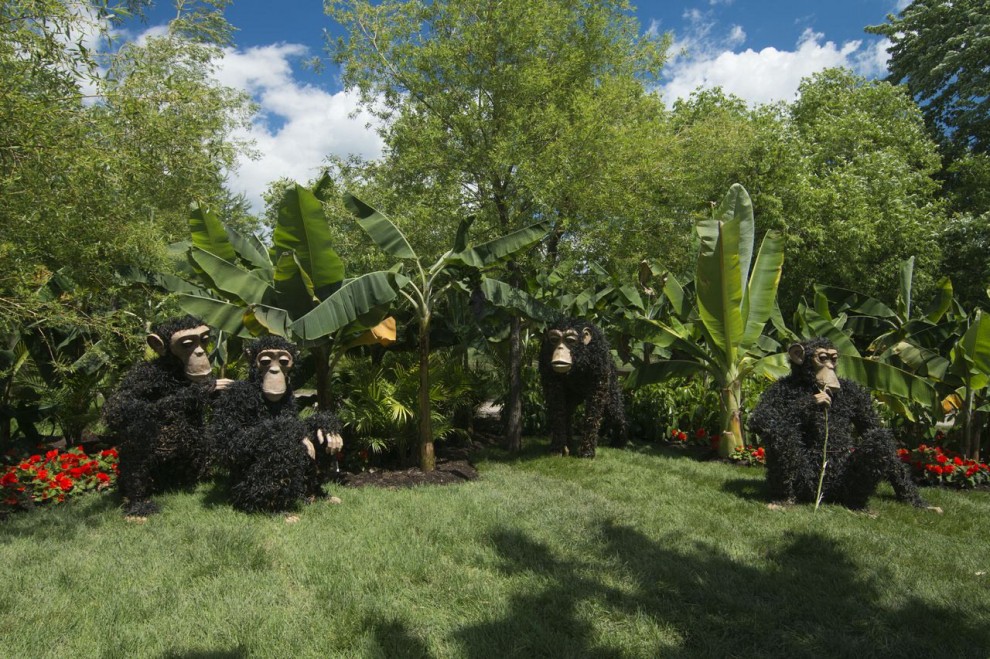 Canada, il giardino artistico: le piante sono statue
