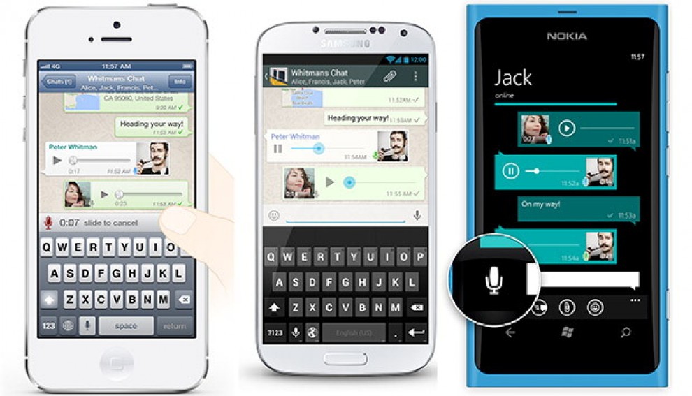 WhatsApp ora parla: arrivano i "messaggini" vocali