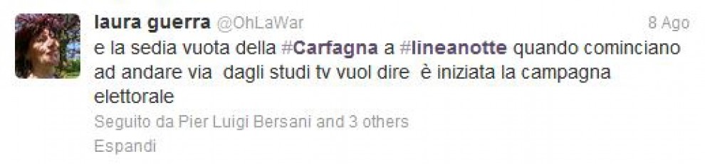 Stasera in tv c'&egrave; Twitter