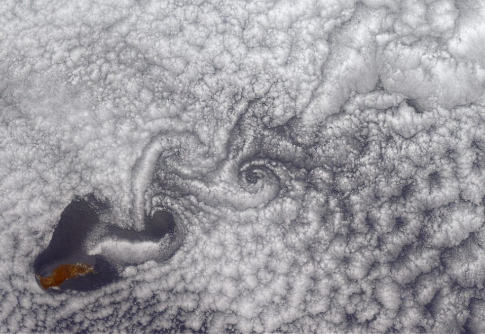 Vortici e zucchero a velo, spirali in serie tra le nuvole