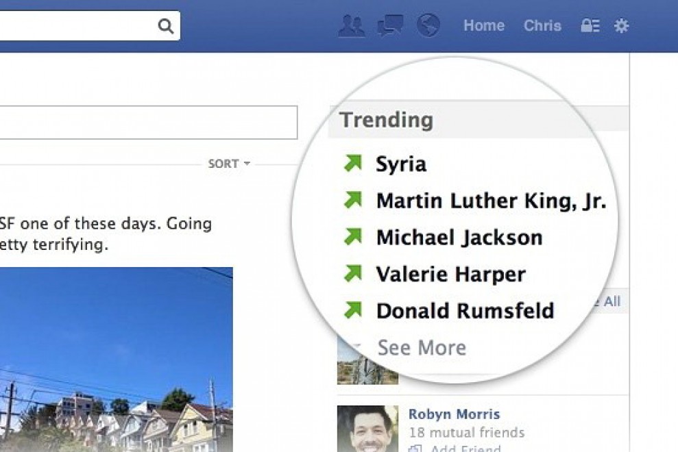 Facebook, ecco i trending topic