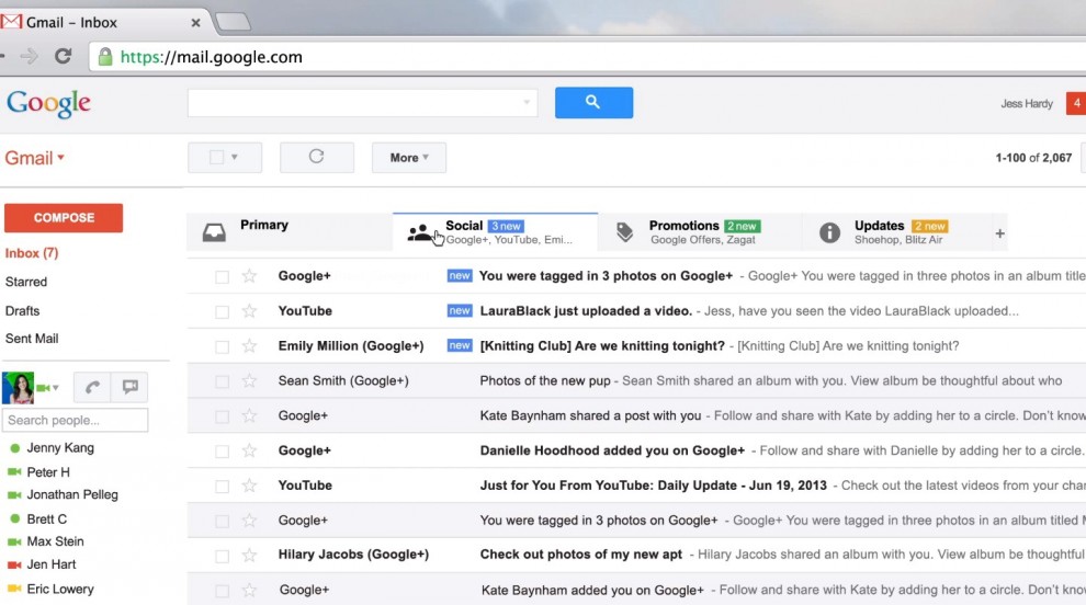 Gmail, la casella postale del mondo
