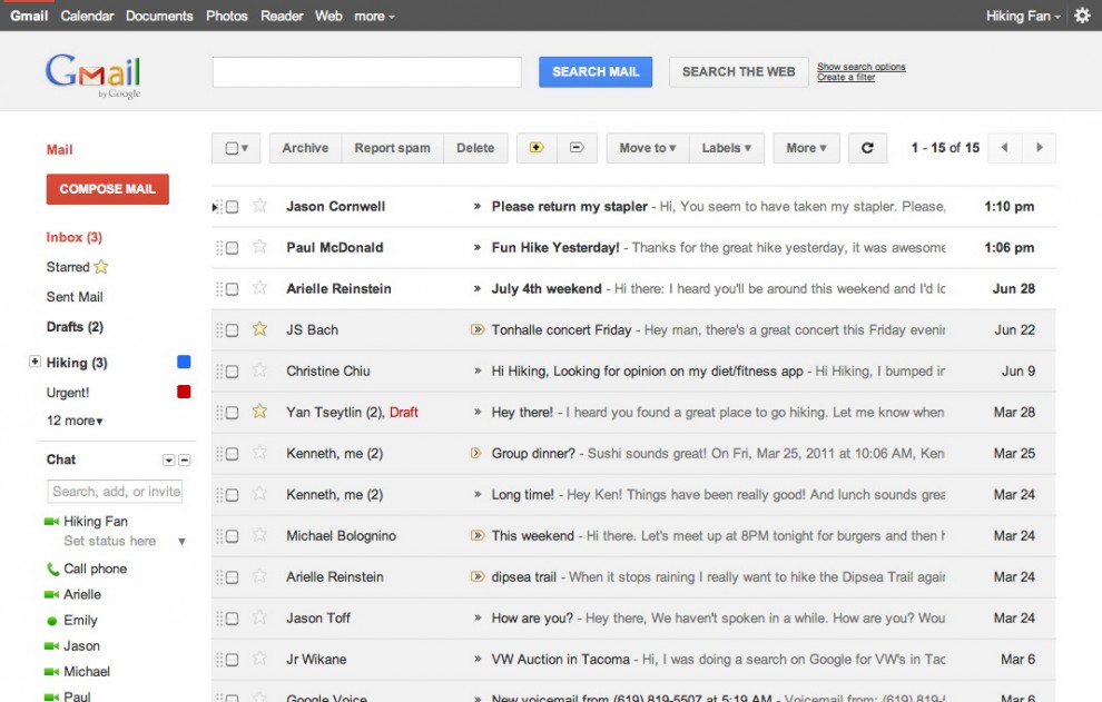 Gmail, la casella postale del mondo